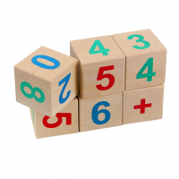 Кубики деревянные «Веселый счёт»