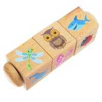 Кубики деревянные на оси «Живая природа»