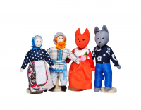 Театр "Волк и лиса" (4 персонажа)