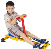 Детский гребной тренажер с одной рукояткой